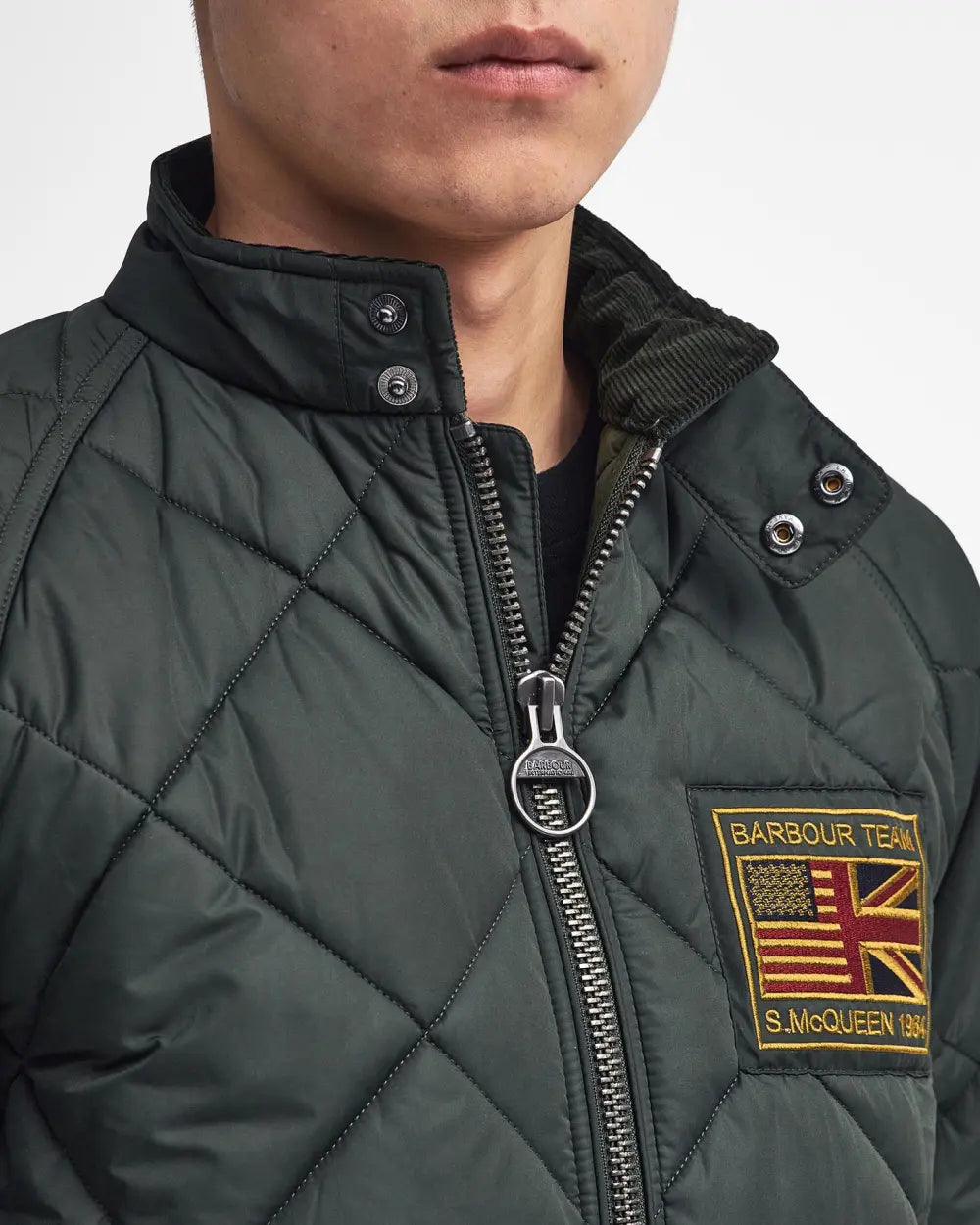 CAZADORA BOMBER GUATEADA BARBOUR INTERNATIONAL